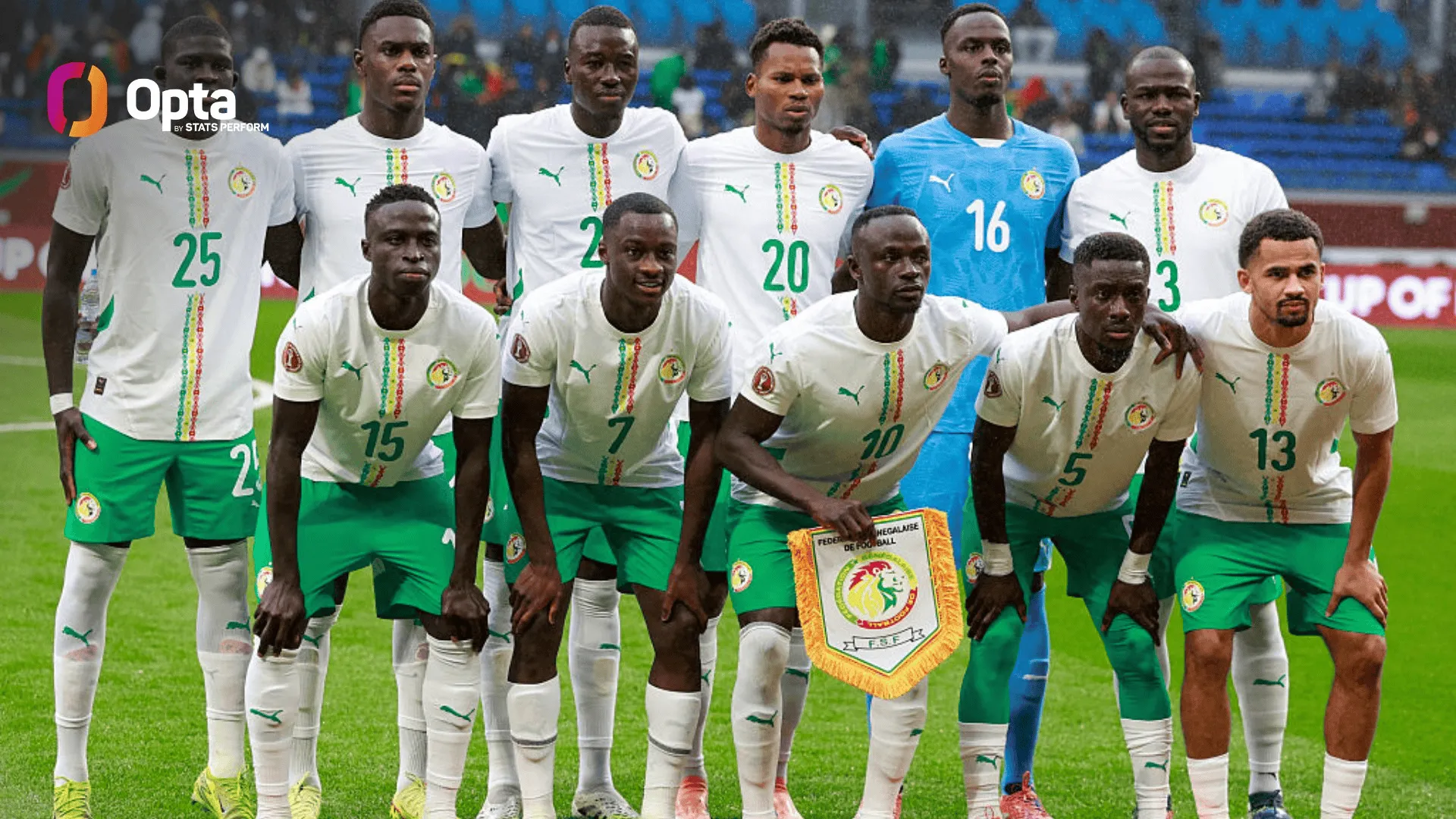 开云-塞内加尔非洲杯已连续16场常规时间不败，距赛事纪录1场